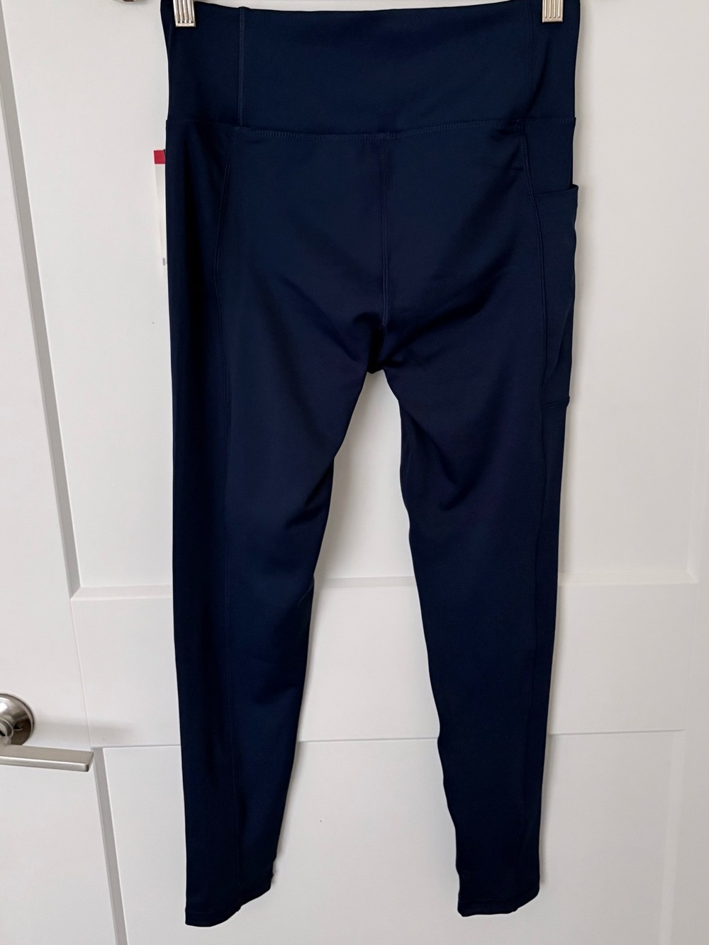 Adidas Dark Blue High Rise 7/8 Training Leggings Size M with Pocket - Picture 9 of 12